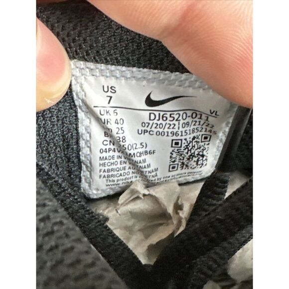 7 Nike Alpha Huarache Elite 4 Mid Black Baseball Cleats Shoes DJ6520-011 Men's 7 - Picture 9 of 9